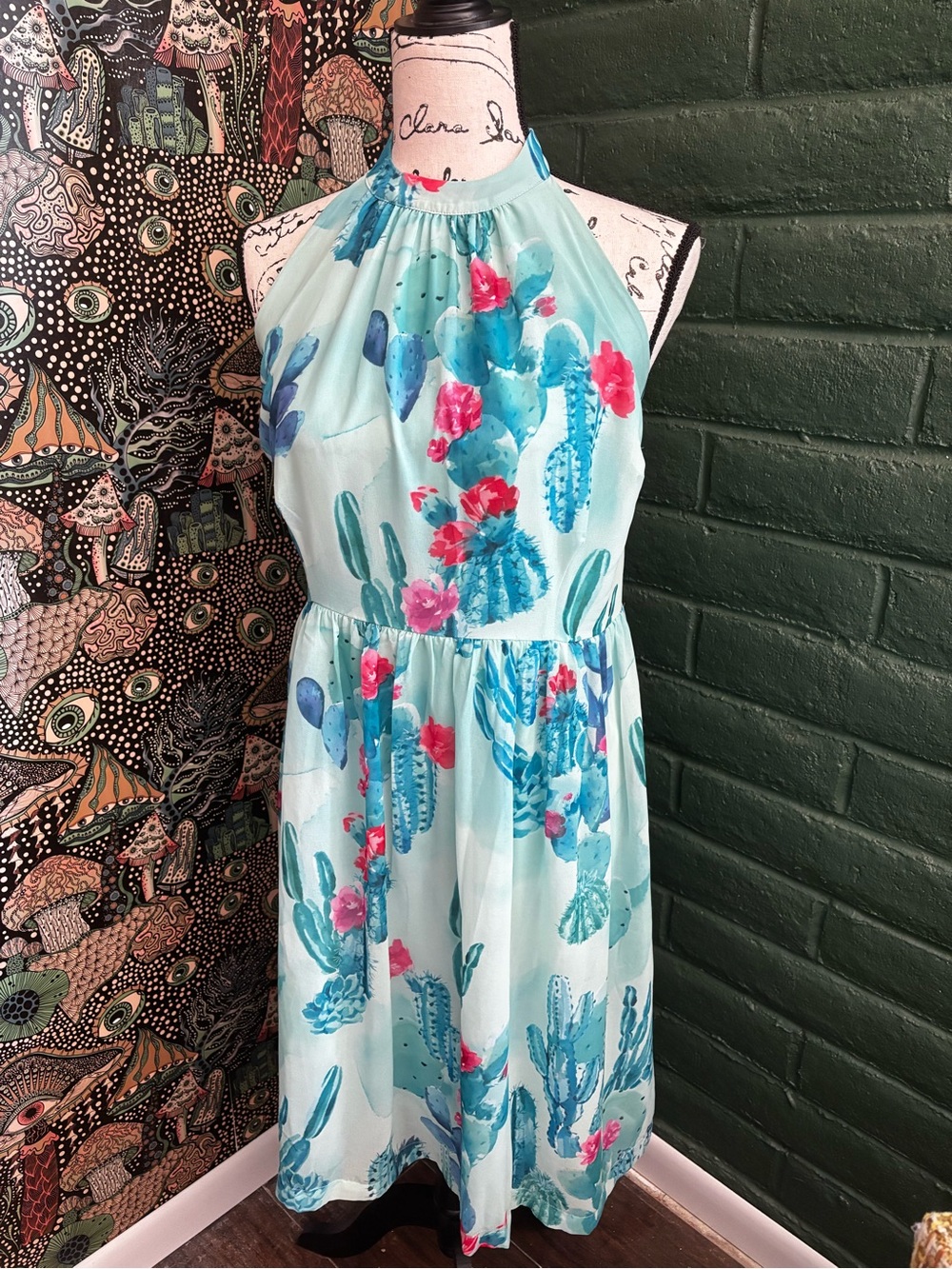 Modcloth Halter Cactus Dress